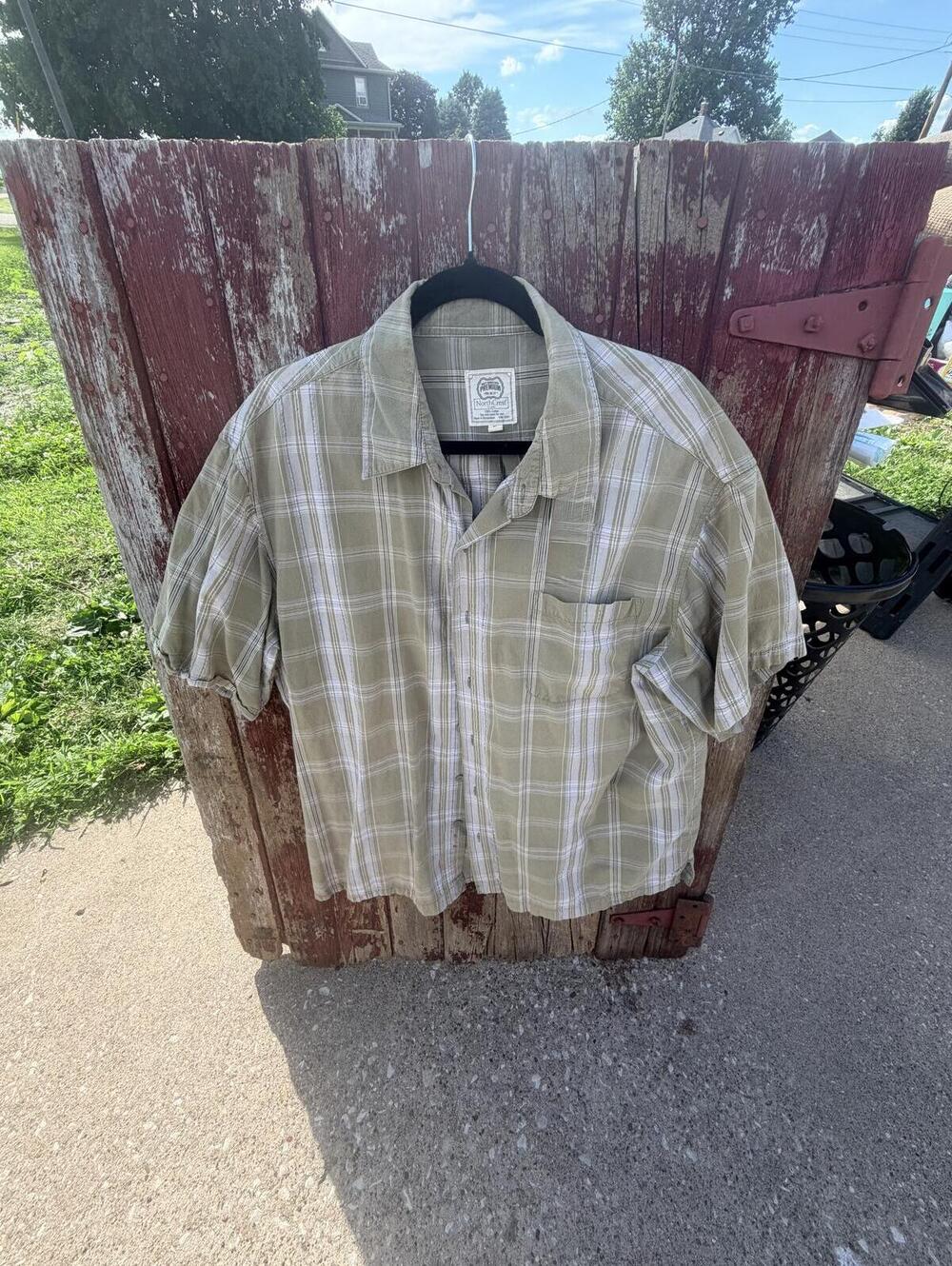 NorthCrest Classic XL Men's Short Sleeve Plaid Shirt